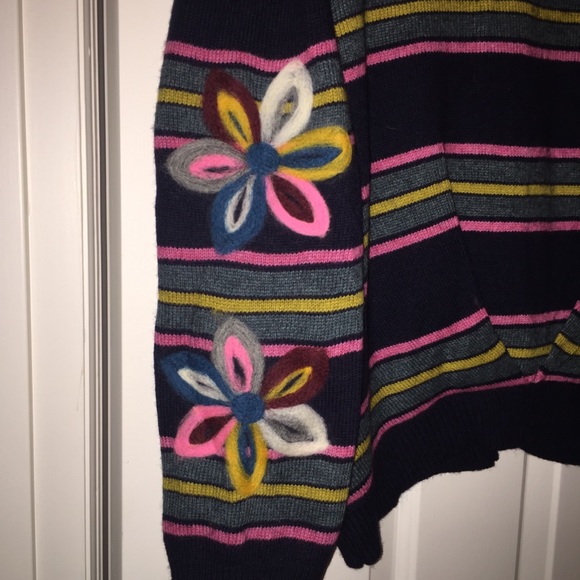 SOLD NWT anthro brand Moth Felted Posy Cardigan - Picture 7 of 8